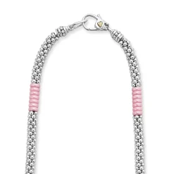 Clearance LAGOS Silver Station Ceramic Beaded Necklace | 5Mm