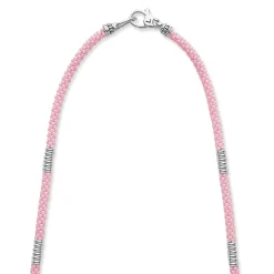 Clearance LAGOS Silver Station Ceramic Beaded Necklace | 3Mm