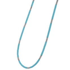 Discount LAGOS Silver Station Ceramic Beaded Necklace 3Mm