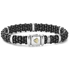 Flash Sale LAGOS Silver Station Ceramic Caviar Bracelet | 9Mm