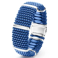 Cheap LAGOS Silver Station Statement Ceramic Caviar Bracelet | 23Mm