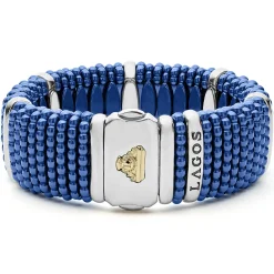 Cheap LAGOS Silver Station Statement Ceramic Caviar Bracelet | 23Mm