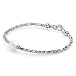 Fashion LAGOS Single Pearl Caviar Bracelet | 3Mm