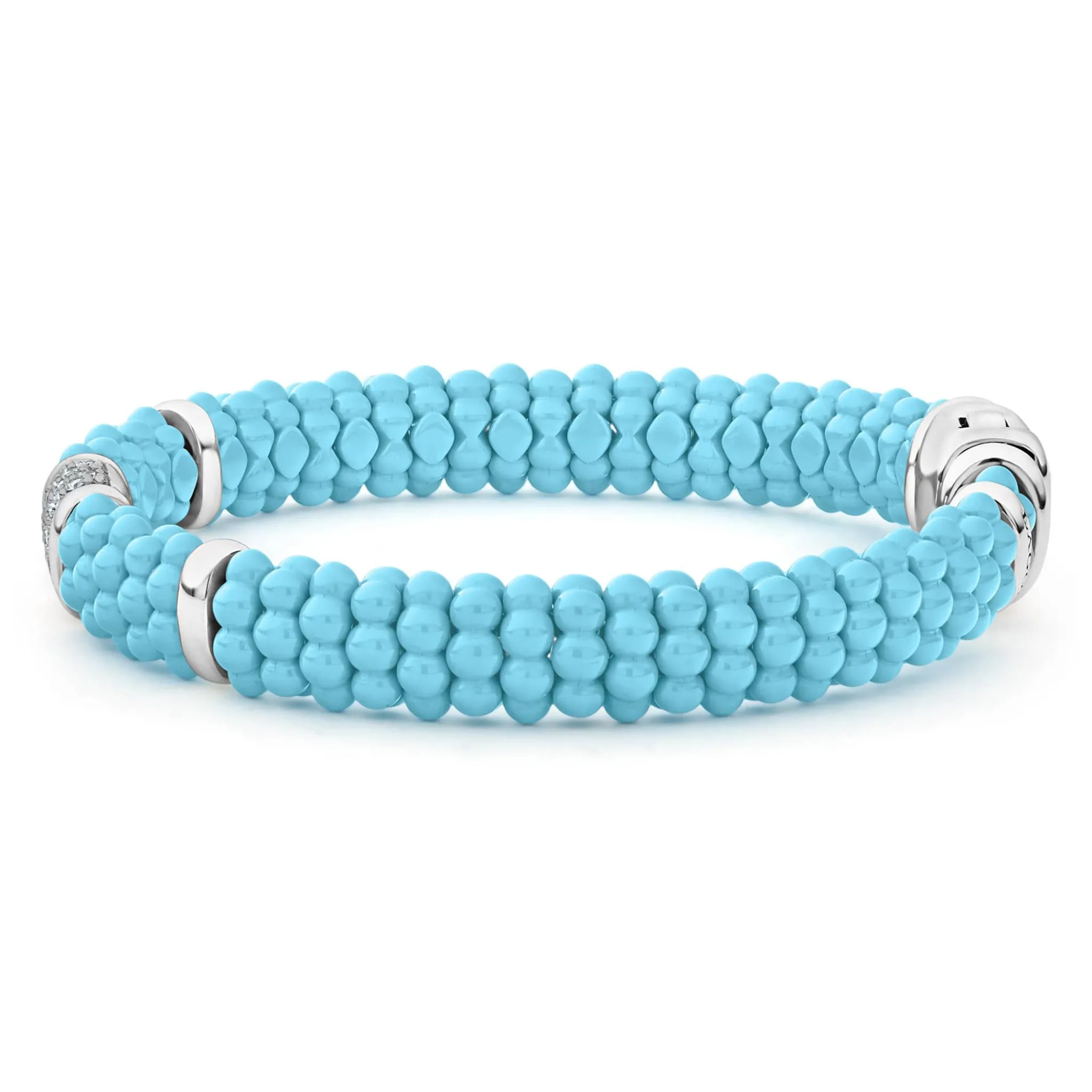 Cheap LAGOS Single Station Ceramic Diamond Bracelet | 9Mm