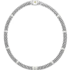 Flash Sale LAGOS Single Station Diamond Caviar Necklace