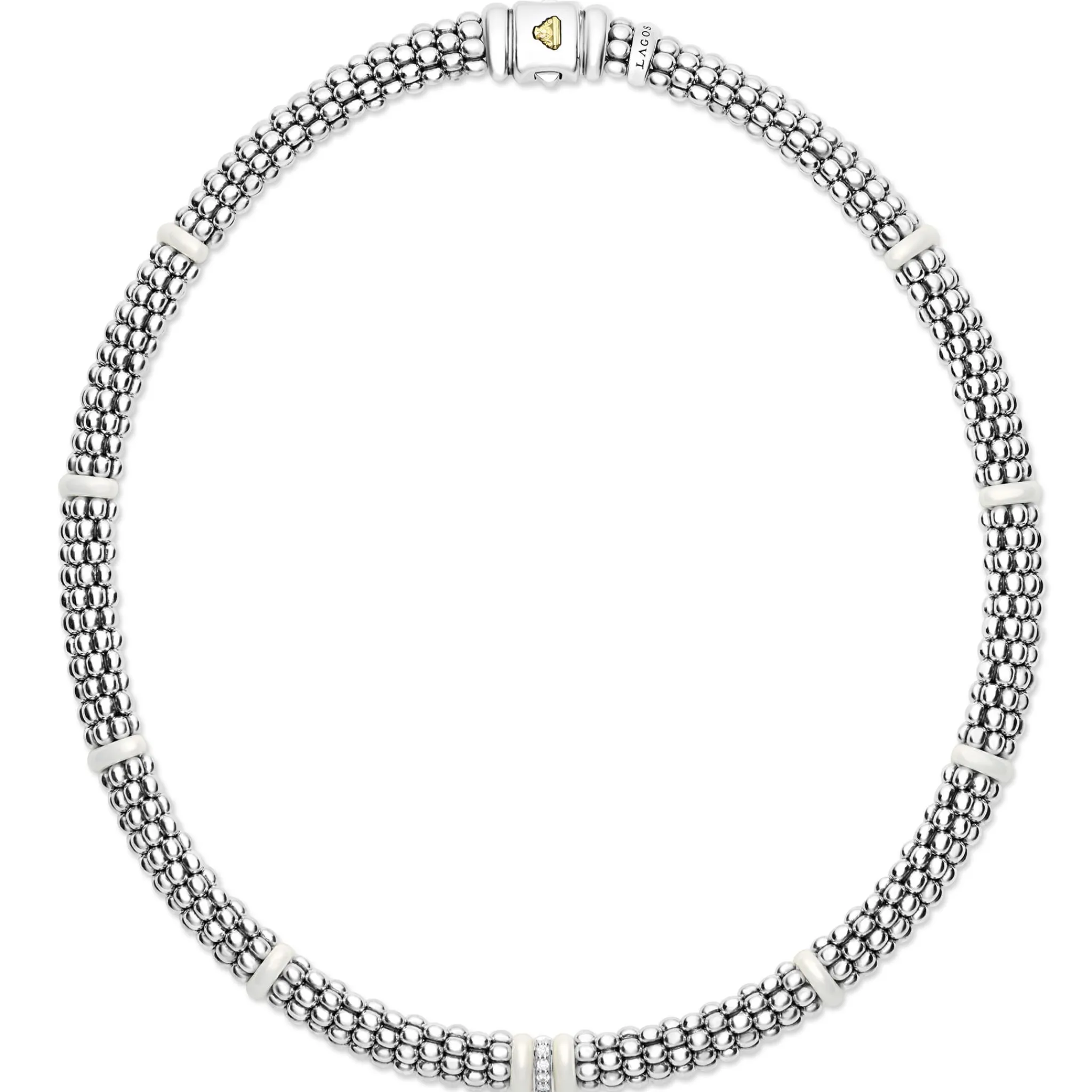 Flash Sale LAGOS Single Station Diamond Caviar Necklace