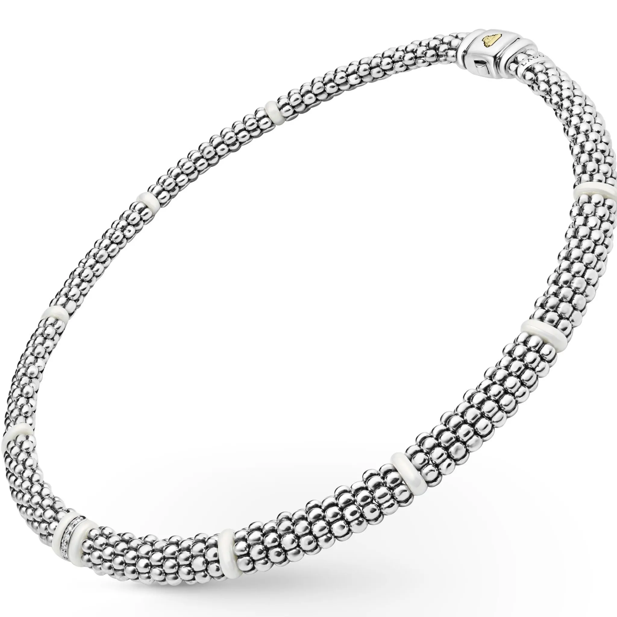 Flash Sale LAGOS Single Station Diamond Caviar Necklace