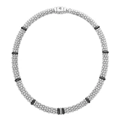 New LAGOS Single Station Diamond Caviar Necklace