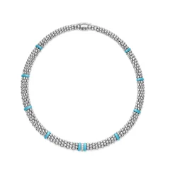 New LAGOS Single Station Diamond Caviar Necklace