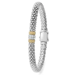 Fashion LAGOS Single Station Diamond Caviar Bracelet | 6Mm