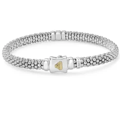 Fashion LAGOS Single Station Diamond Caviar Bracelet | 6Mm