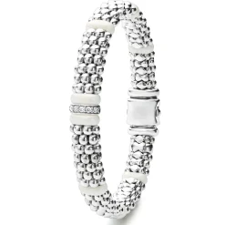 Sale LAGOS Single Station Diamond Caviar Bracelet | 9Mm