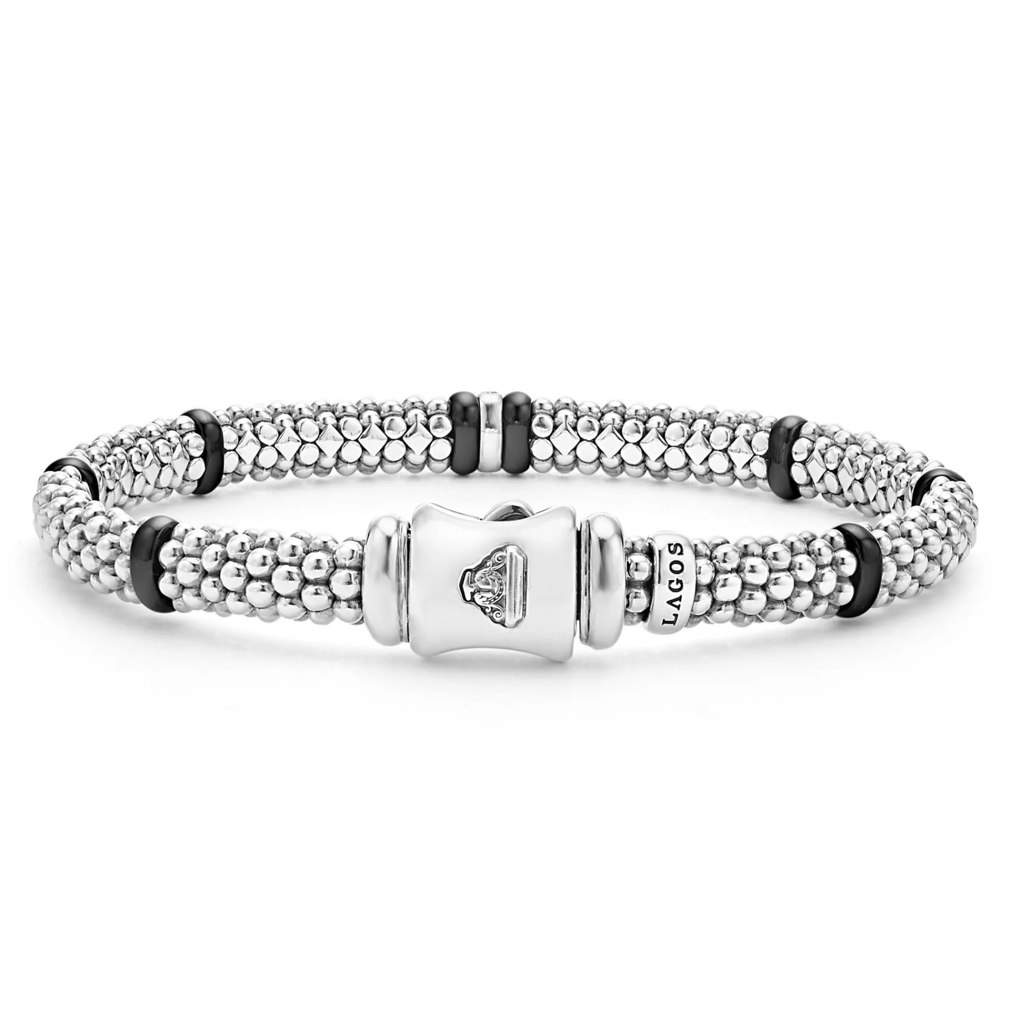 Best LAGOS Single Station Diamond Caviar Bracelet | 6Mm
