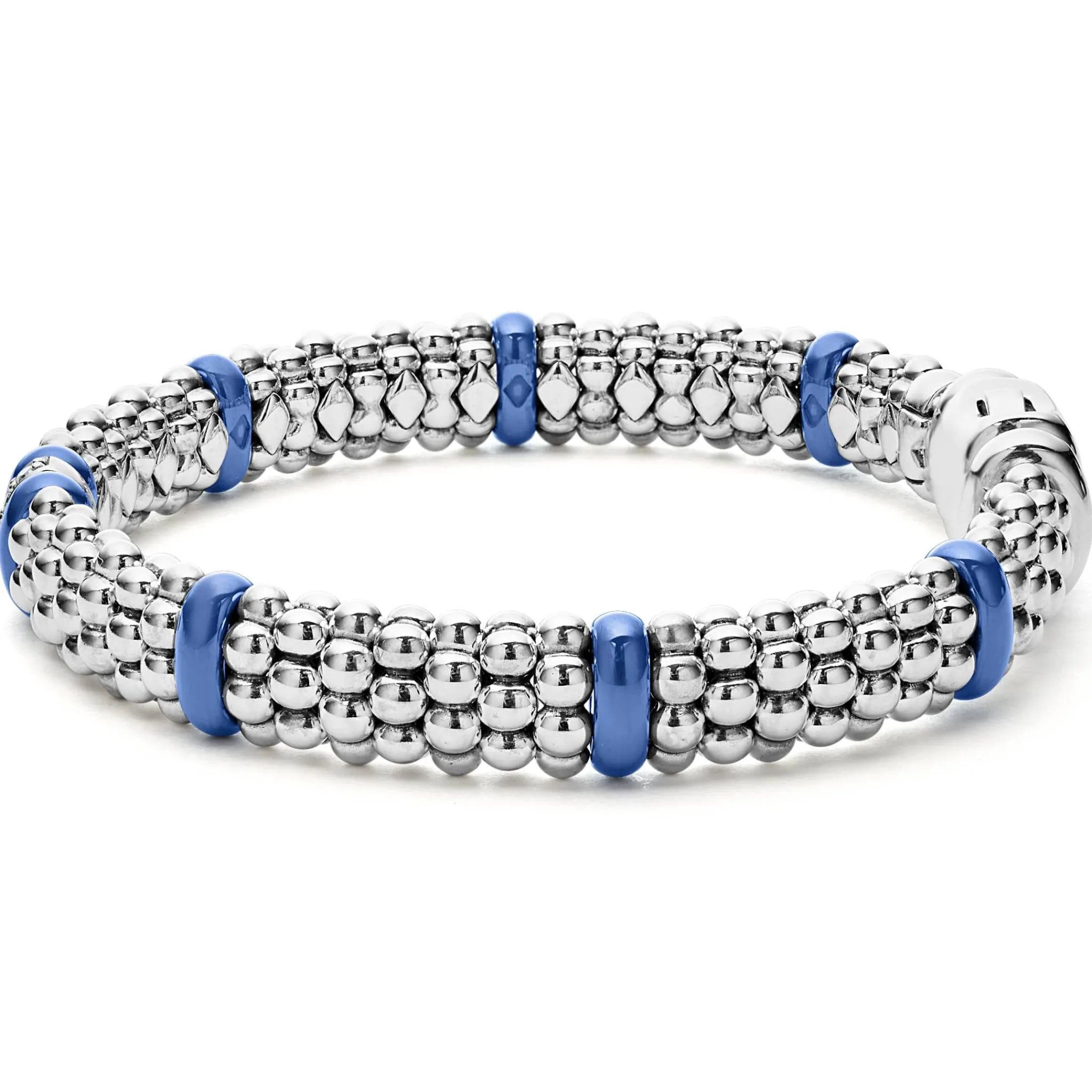 New LAGOS Single Station Diamond Caviar Bracelet | 9Mm