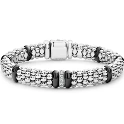 Hot LAGOS Single Station Diamond Caviar Bracelet | 9Mm