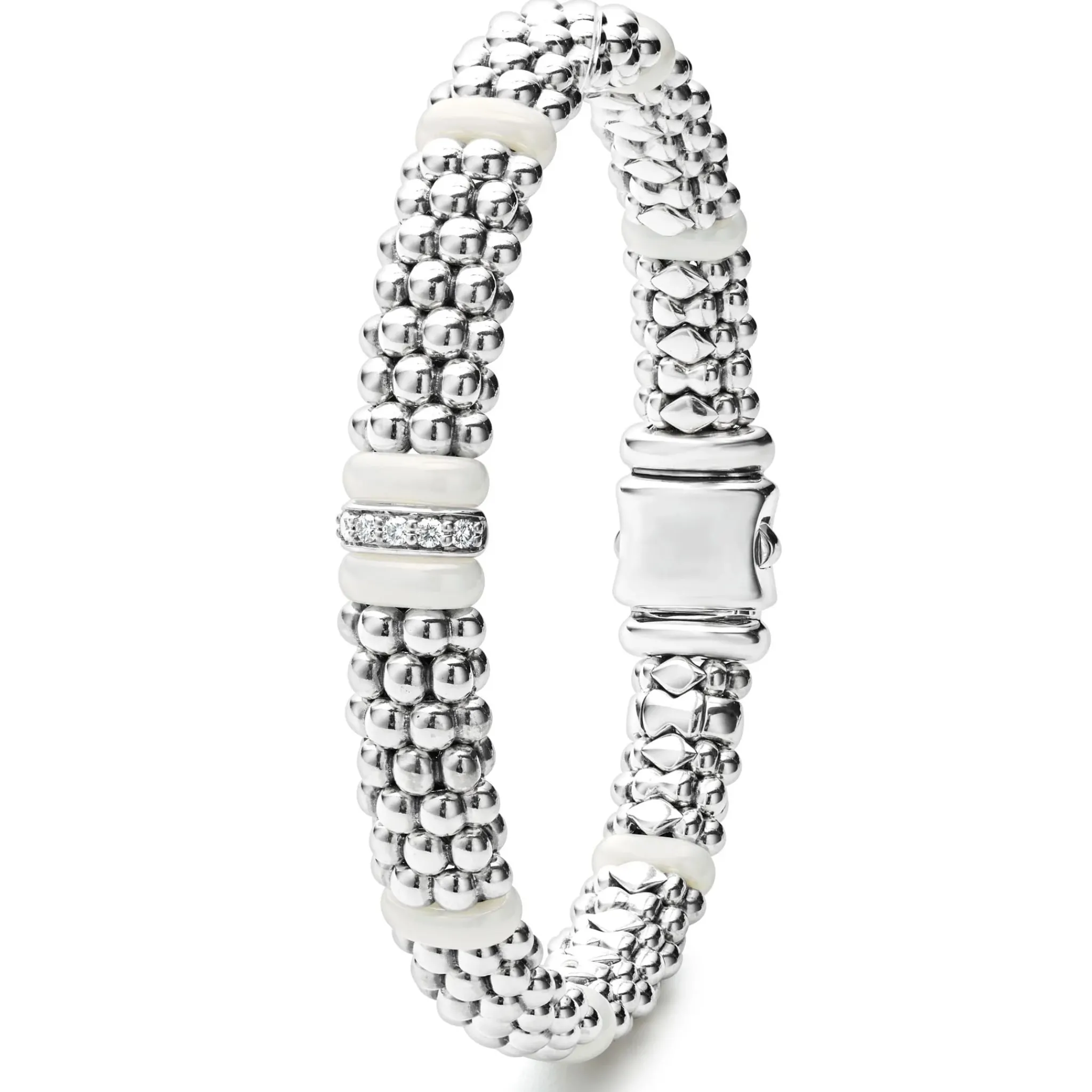 Best Sale LAGOS Single Station Diamond Caviar Bracelet | 9Mm
