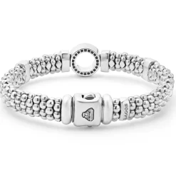Fashion LAGOS Single Station Diamond Circle Caviar Bracelet | 9Mm