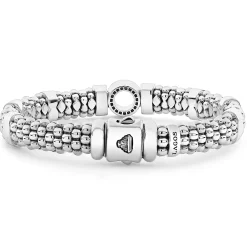 Online LAGOS Single Station Diamond Circle Caviar Bracelet | 9Mm