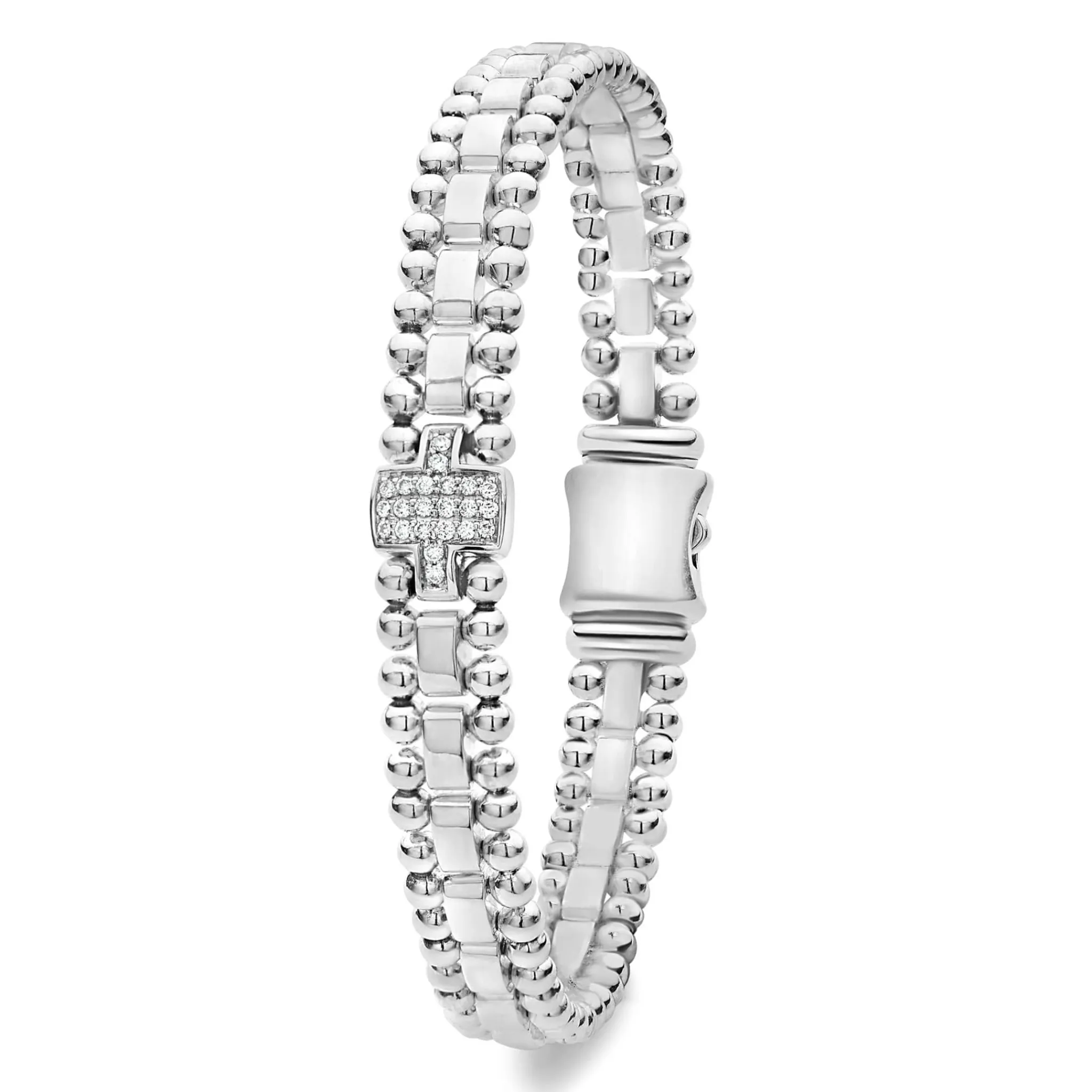 Hot LAGOS Single Station Diamond Link Bracelet
