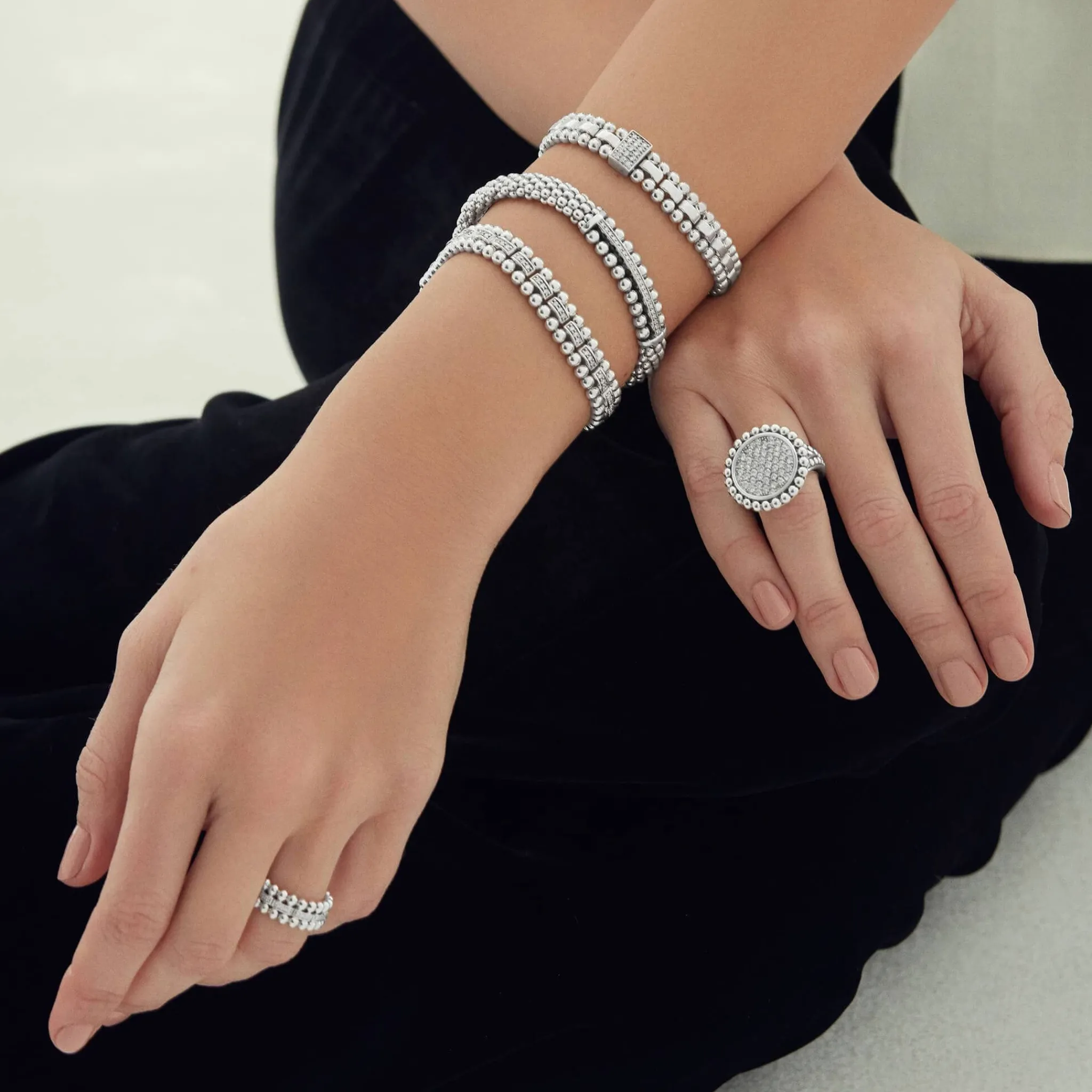Best Sale LAGOS Single Station Diamond Link Bracelet