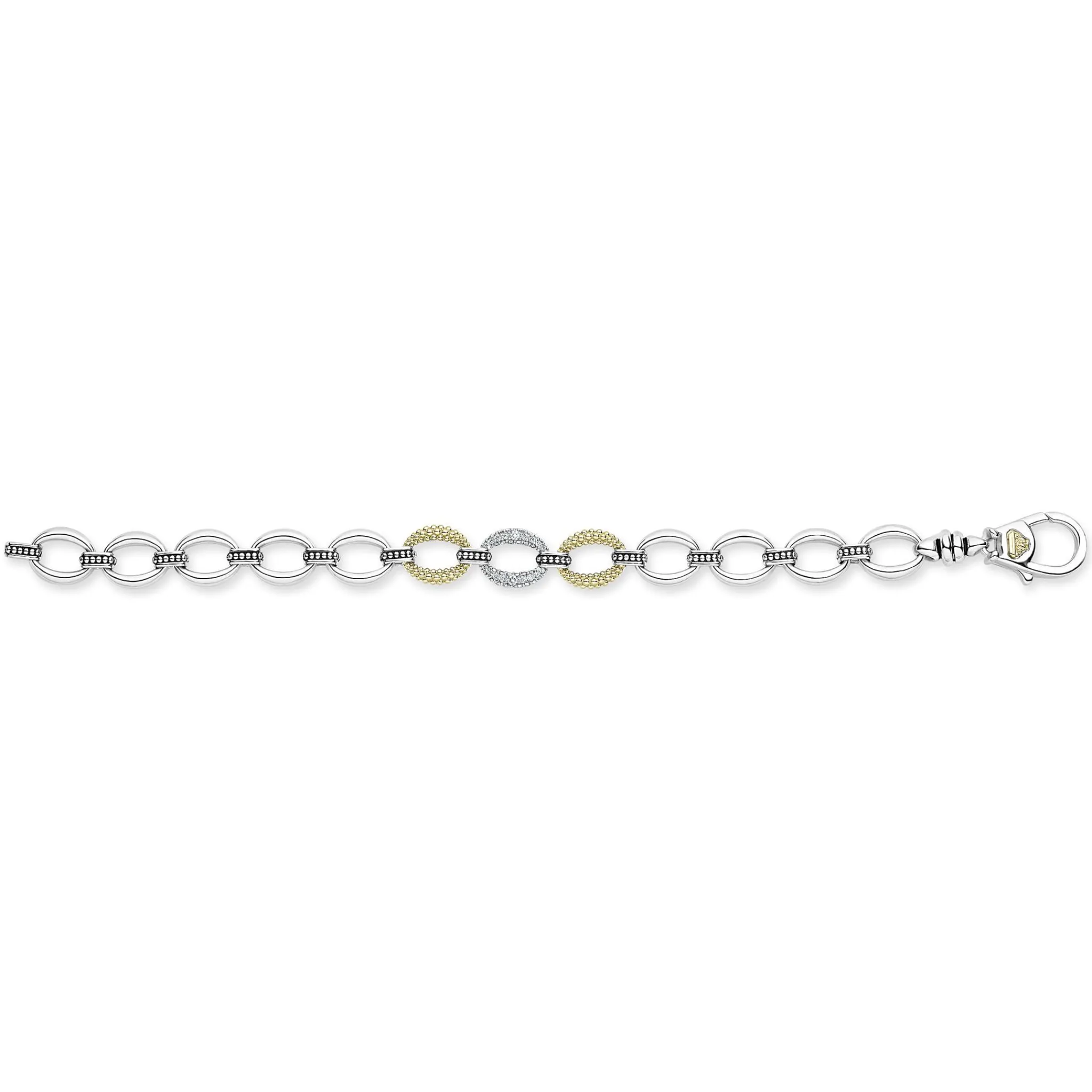Online LAGOS Single Station Diamond Link Bracelet