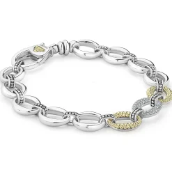 Online LAGOS Single Station Diamond Link Bracelet