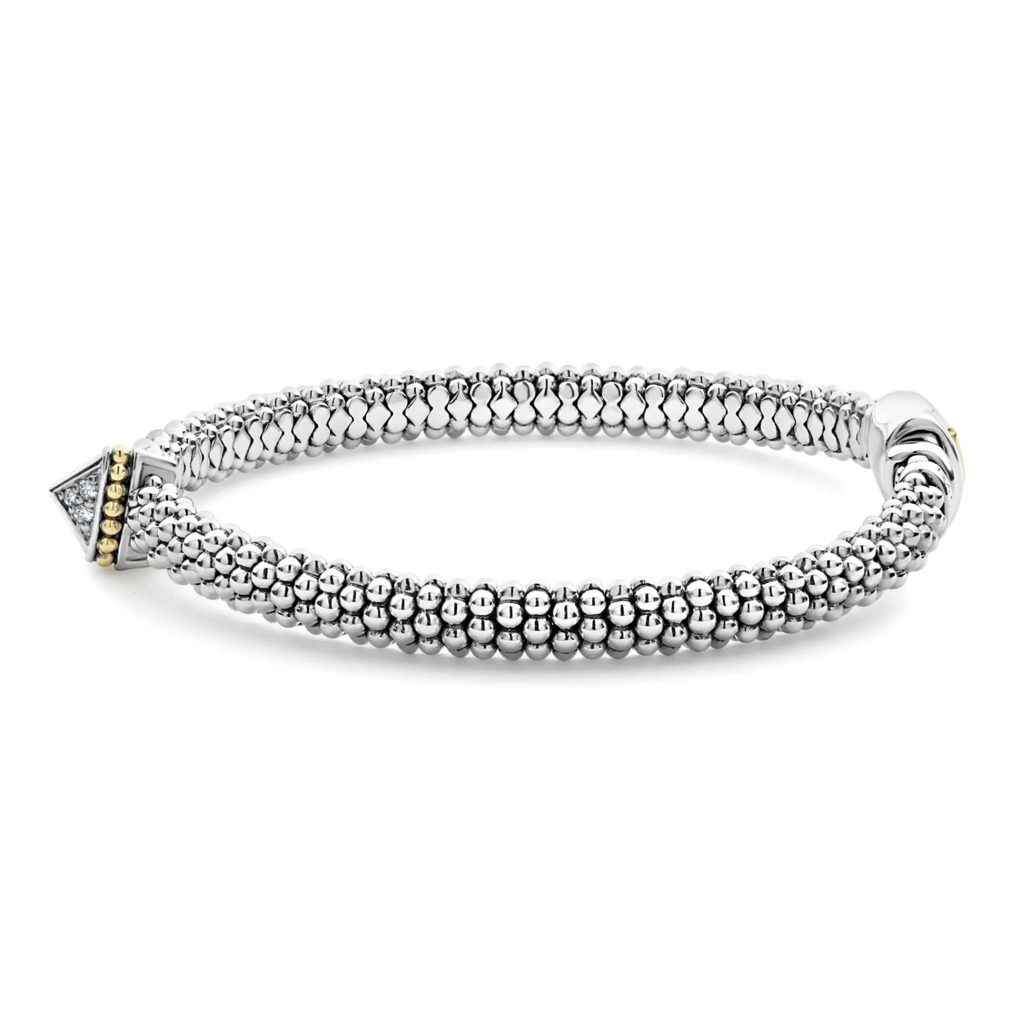 Cheap LAGOS Single Station Pyramid Diamond Caviar Bracelet | 6Mm