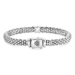 Fashion LAGOS Single Station X Silver Diamond Bracelet | 6Mm