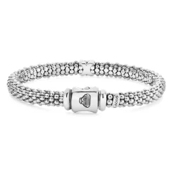 Store LAGOS Single Station X Two-Tone Diamond Bracelet | 6Mm