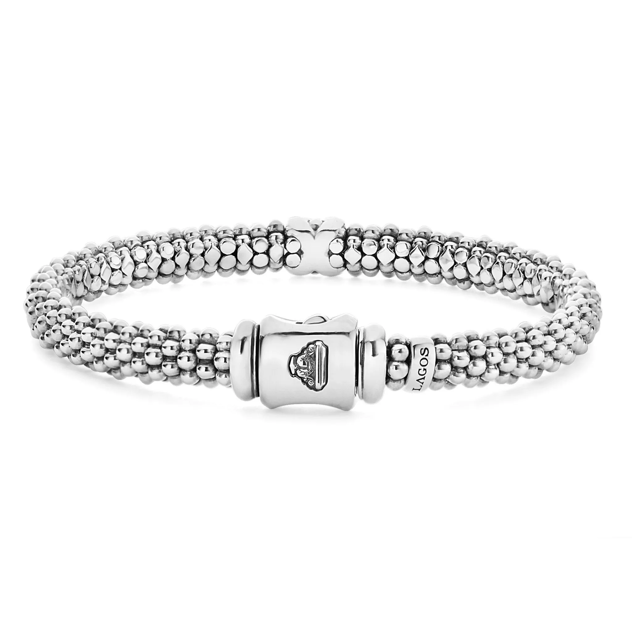 Store LAGOS Single Station X Two-Tone Diamond Bracelet | 6Mm