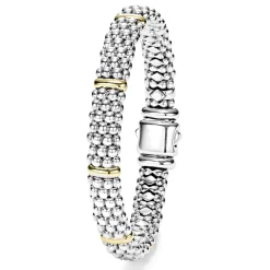 Best LAGOS Six Gold Station Caviar Bracelet | 9Mm