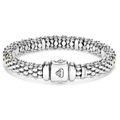 Best LAGOS Six Gold Station Caviar Bracelet | 9Mm