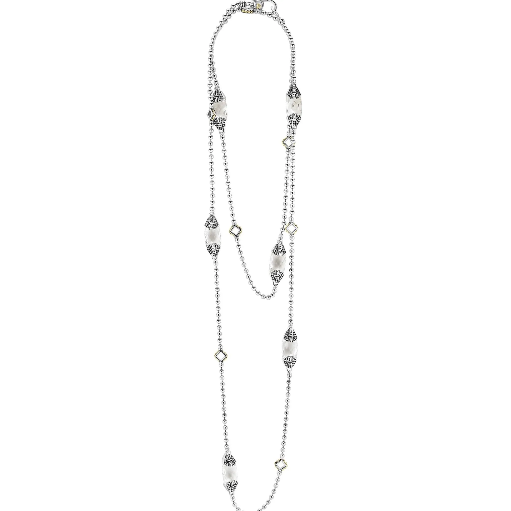 Hot LAGOS Six Station White Topaz Necklace