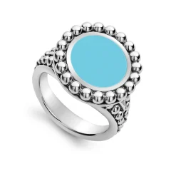 Flash Sale LAGOS Small Caviar Circle Ceramic Ring
