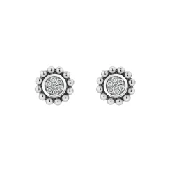 Cheap LAGOS Small Caviar Circle Diamond Earrings