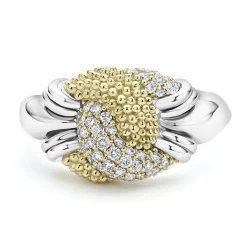 Store LAGOS Small Caviar Diamond Knot Ring