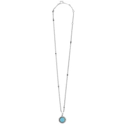 Store LAGOS Small Ceramic Circle Pendant Necklace