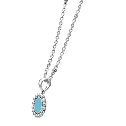 Store LAGOS Small Ceramic Circle Pendant Necklace