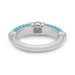 Cheap LAGOS Small Ceramic Diamond Stacking Ring