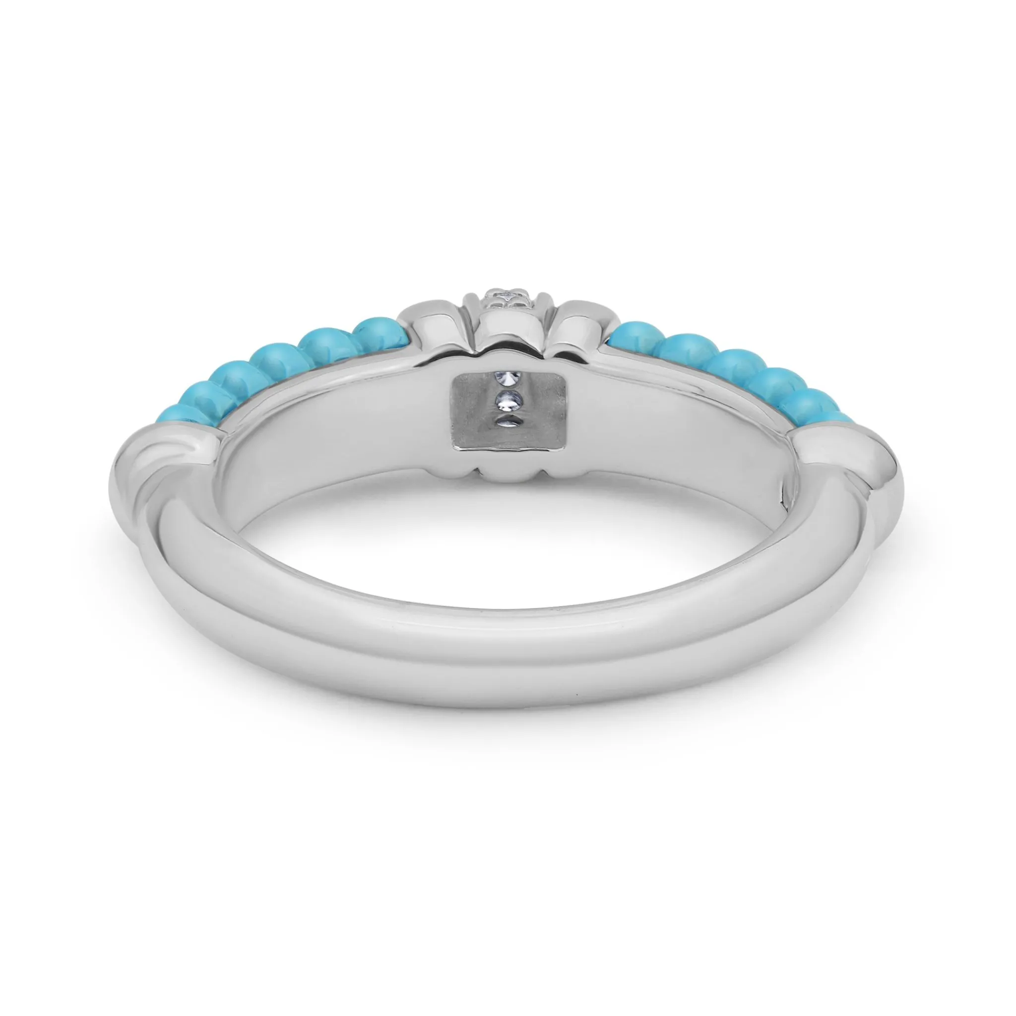Cheap LAGOS Small Ceramic Diamond Stacking Ring