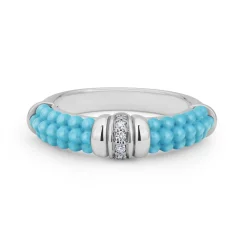 Discount LAGOS Small Ceramic Diamond Stacking Ring