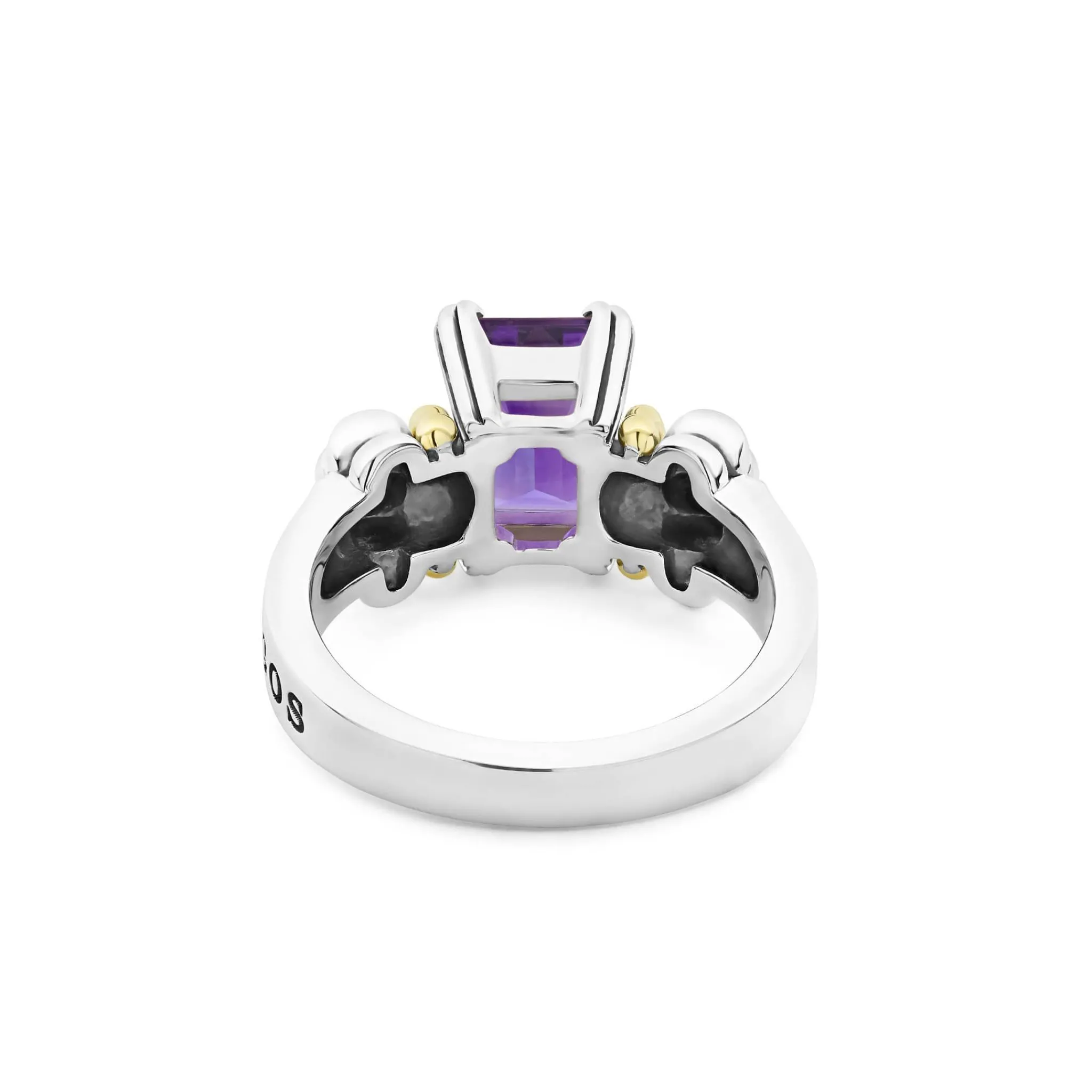 New LAGOS Small Emerald-Cut Amethyst Ring