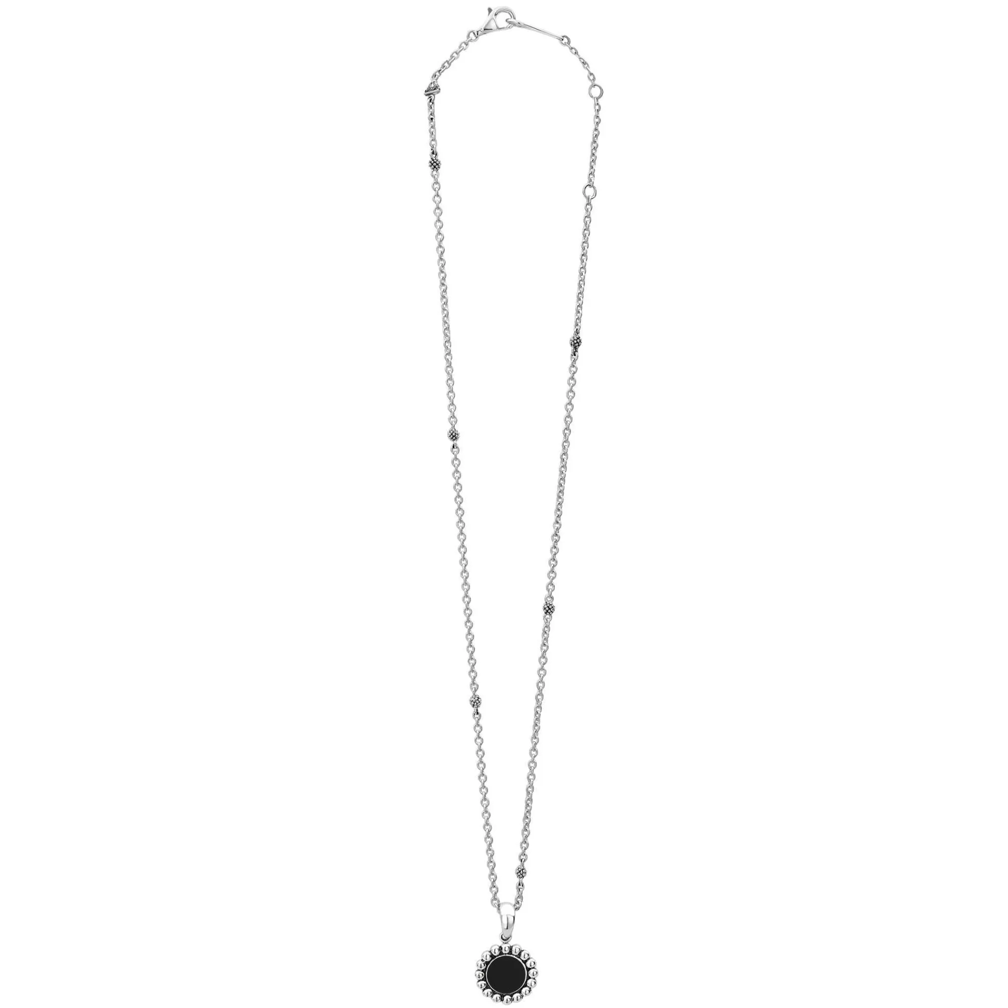 Shop LAGOS Small Onyx Circle Pendant Necklace