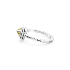 New LAGOS Small Pyramid Caviar Ring