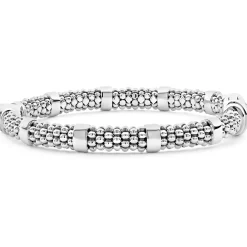 Sale LAGOS Small Single Station Diamond Circle Caviar Bracelet | 6Mm