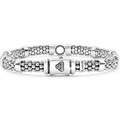 Sale LAGOS Small Single Station Diamond Circle Caviar Bracelet | 6Mm