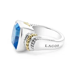 Best LAGOS Small Swiss Blue Topaz Statement Ring