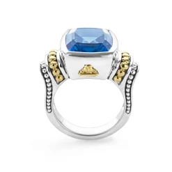 Best LAGOS Small Swiss Blue Topaz Statement Ring