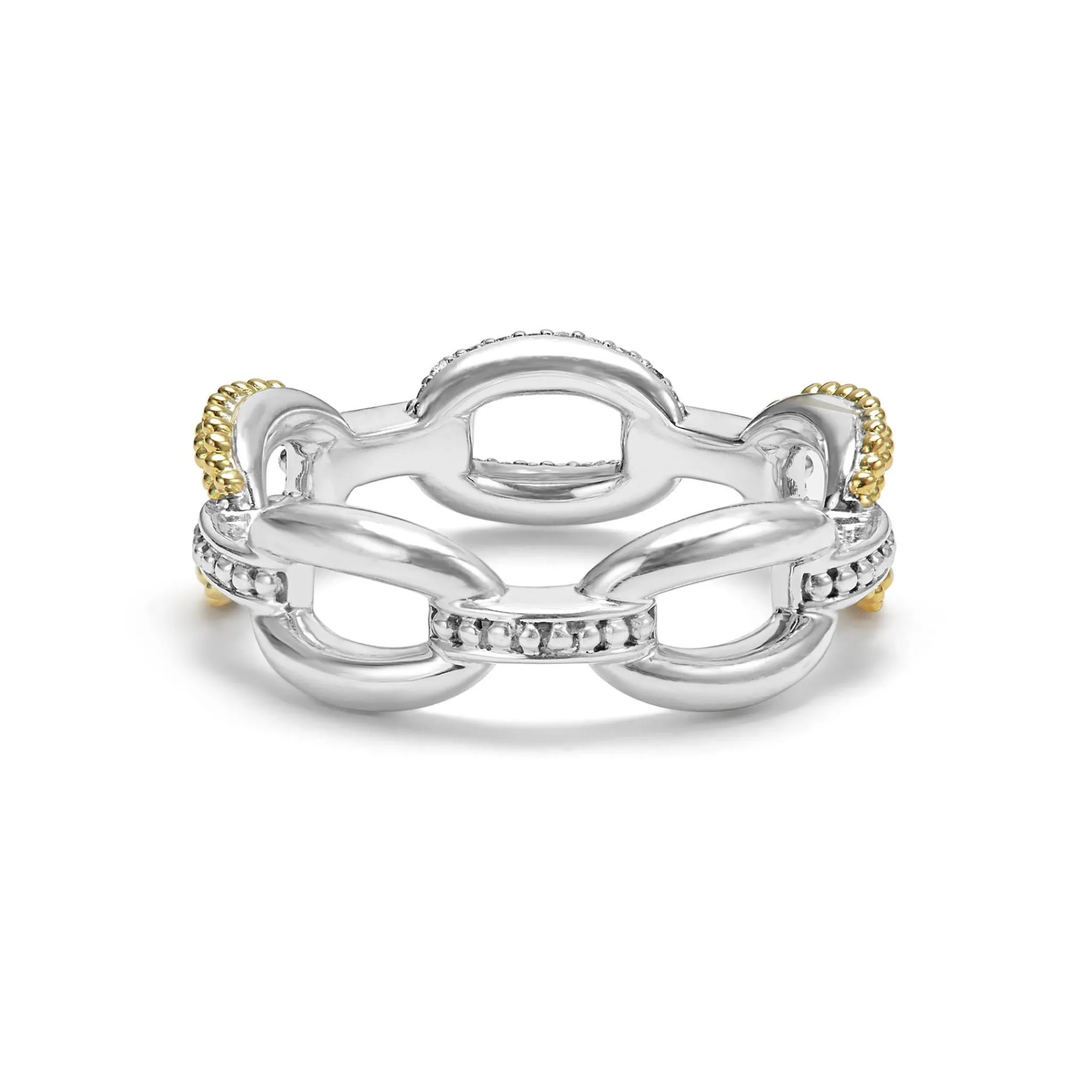 Cheap LAGOS Small Two-Tone Eternity Diamond Ring