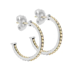 Store LAGOS Small Two-Tone Hoop Earrings